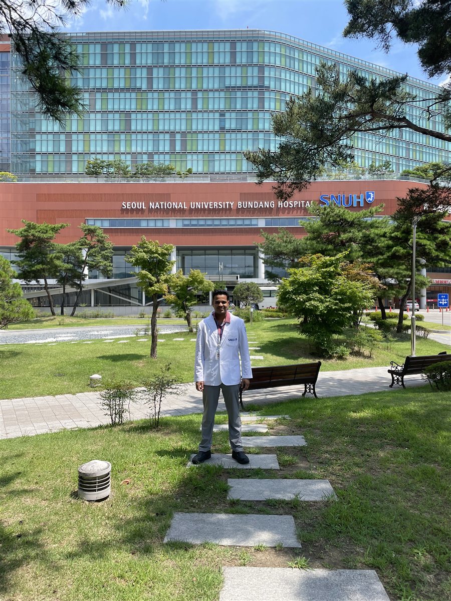 Dr. Samarth Patel at Seoul National University Bundang Hospital, South Korea